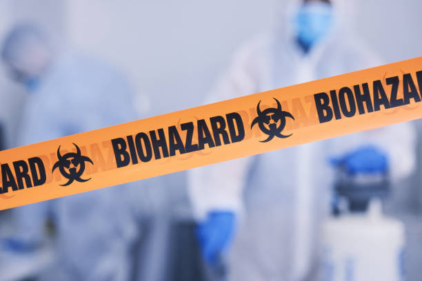 Professional Blood Cleanup technician working in Springville, NY